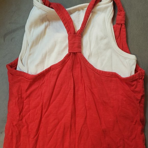 Disney Minnie Mouse 100% Cotton Double Tank  Size 7 Red White Blue - Picture 4 of 4